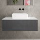 Raffinata Single Drawer Countertop Vanity Unit - Dark Concrete 1000mm image