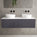 Raffinata Two Drawer Countertop Vanity Unit - Matt Graphite 1200mm