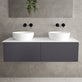 Raffinata Two Drawer Countertop Vanity Unit - Matt Graphite 1200mm image