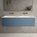 Raffinata One Drawer Vanity Unit With Beyondstone Double Basin - Matt Navy 1200mm
