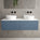 Raffinata Single Drawer Countertop Vanity Unit - Matt Navy 1200mm