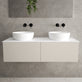 Raffinata Two Drawer Countertop Vanity Unit - Matt Cashmere 1200mm image