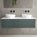 Raffinata Two Drawer Countertop Vanity Unit - Matt Dark Green 1200mm