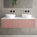 Raffinata Two Drawer Countertop Vanity Unit - Matt Pink 1200mm