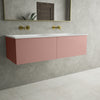 Raffinata Two Drawer Vanity Unit  With Beyondstone Double Basin - Matt Pink 1200mm image