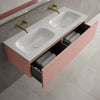 Raffinata Two Drawer Vanity Unit  With Beyondstone Double Basin - Matt Pink 1200mm image