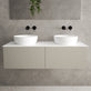 Raffinata Two Drawer Countertop Vanity Unit - Matt Stone 1200mm image