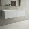 Raffinata Two Drawer Vanity Unit  With Beyondstone Double Basin - Matt Dove 1200mm image