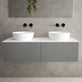 Raffinata Two Drawer Countertop Vanity Unit - Matt Dust 1200mm image