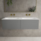Raffinata Two Drawer Vanity Unit  With Beyondstone Double Basin - Matt Dust 1200mm image
