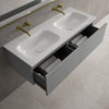 Raffinata Two Drawer Vanity Unit  With Beyondstone Double Basin - Matt Dust 1200mm image