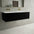 Raffinata Two Drawer Vanity Unit  With Beyondstone Double Basin - Matt Black 1200mm