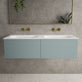 Raffinata Two Drawer Vanity Unit  With Beyondstone Double Basin - Matt Fjord 1200mm image