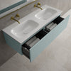 Raffinata Two Drawer Vanity Unit  With Beyondstone Double Basin - Matt Fjord 1200mm image