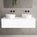 Raffinata Two Drawer Countertop Vanity Unit - Matt White 1200mm