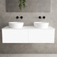 Raffinata Two Drawer Countertop Vanity Unit - Matt White 1200mm image