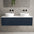 Raffinata Two Drawer Countertop Vanity Unit - Matt Indigo 1200mm