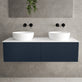 Raffinata Two Drawer Countertop Vanity Unit - Matt Indigo 1200mm image