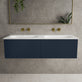 Raffinata Two Drawer Vanity Unit  With Beyondstone Double Basin - Matt Indigo 1200mm image