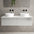 Raffinata Two Drawer Countertop Vanity Unit - Gloss Dove 1200mm