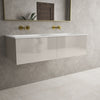 Raffinata Two Drawer Vanity Unit  With Beyondstone Double Basin - Gloss Cashmere 1200mm image