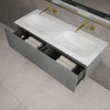 Raffinata Two Drawer Vanity Unit  With Beyondstone Double Basin - Gloss Dust 1200mm image