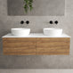 Raffinata Two Drawer Countertop Vanity Unit - Oak 1200mm image