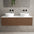 Raffinata Two Drawer Countertop Vanity Unit - Walnut 1200mm