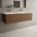 Raffinata Two Drawer Vanity Unit  With Beyondstone Double Basin - Walnut 1200mm