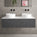 Raffinata Single Drawer Countertop Vanity Unit - Dark Concrete 1200mm