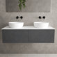 Raffinata Two Drawer Countertop Vanity Unit - Dark Concrete 1200mm image