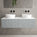 Raffinata Two Drawer Countertop Vanity Unit - Light Concrete 1200mm