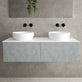 Raffinata Two Drawer Countertop Vanity Unit - Light Concrete 1200mm image