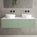 Raffinata Two Drawer Countertop Vanity Unit - Matt Light Green 1200mm
