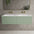Raffinata Two Drawer Vanity Unit  With Beyondstone Double Basin - Matt Light Green 1200mm