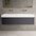 Raffinata Two Drawer Vanity Unit With Beyondstone BLOC Double Basin - Matt Graphite 1400mm