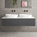 Raffinata Double Drawer Countertop Vanity Unit - Dark Concrete 1400mm