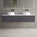 Raffinata Two Drawer Countertop Vanity Unit - Matt Graphite 1600mm