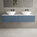 Raffinata Two Drawer Countertop Vanity Unit - Matt Navy 1600mm