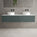 Raffinata Two Drawer Countertop Vanity Unit - Matt Dark Green 1600mm