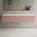 Raffinata Two Drawer Countertop Vanity Unit - Matt Pink 1600mm
