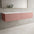 Raffinata Two Drawer Countertop Vanity Unit - Matt Pink 1600mm