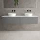 Raffinata Two Drawer Countertop Vanity Unit - Matt Dust 1600mm image