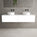Raffinata Two Drawer Countertop Vanity Unit - Matt White 1600mm
