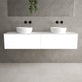 Raffinata Two Drawer Countertop Vanity Unit - Matt White 1600mm image