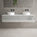 Raffinata Two Drawer Countertop Vanity Unit - Gloss Dove 1600mm