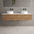 Raffinata Two Drawer Countertop Vanity Unit - Oak 1600mm