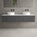 Raffinata Two Drawer Countertop Vanity Unit - Dark Concrete 1600mm
