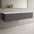 Raffinata Two Drawer Countertop Vanity Unit - Dark Concrete 1600mm