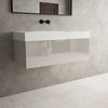 Raffinata One Drawer Vanity Unit With Beyondstone BLOC Basin - Gloss Cashmere 1000mm image